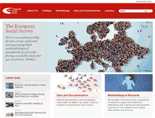 Tablet Screenshot of europeansocialsurvey.org